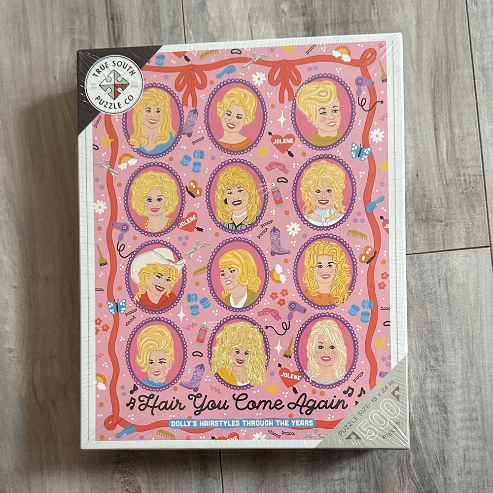 Pink 'A Hair You Come Again' Women's Puzzle - Dolly Hairstyles